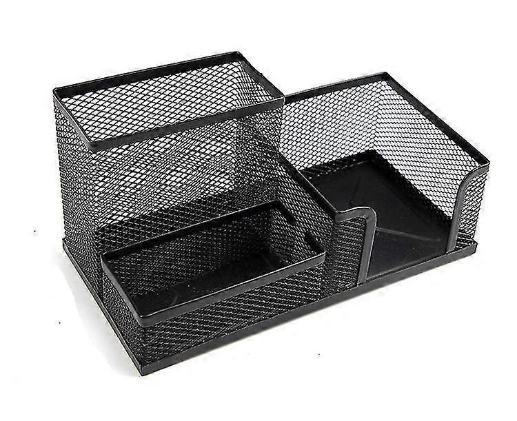 3 Compartment Desk Organizer Office Multifunctional Stationery Holder Desk Set Business Card