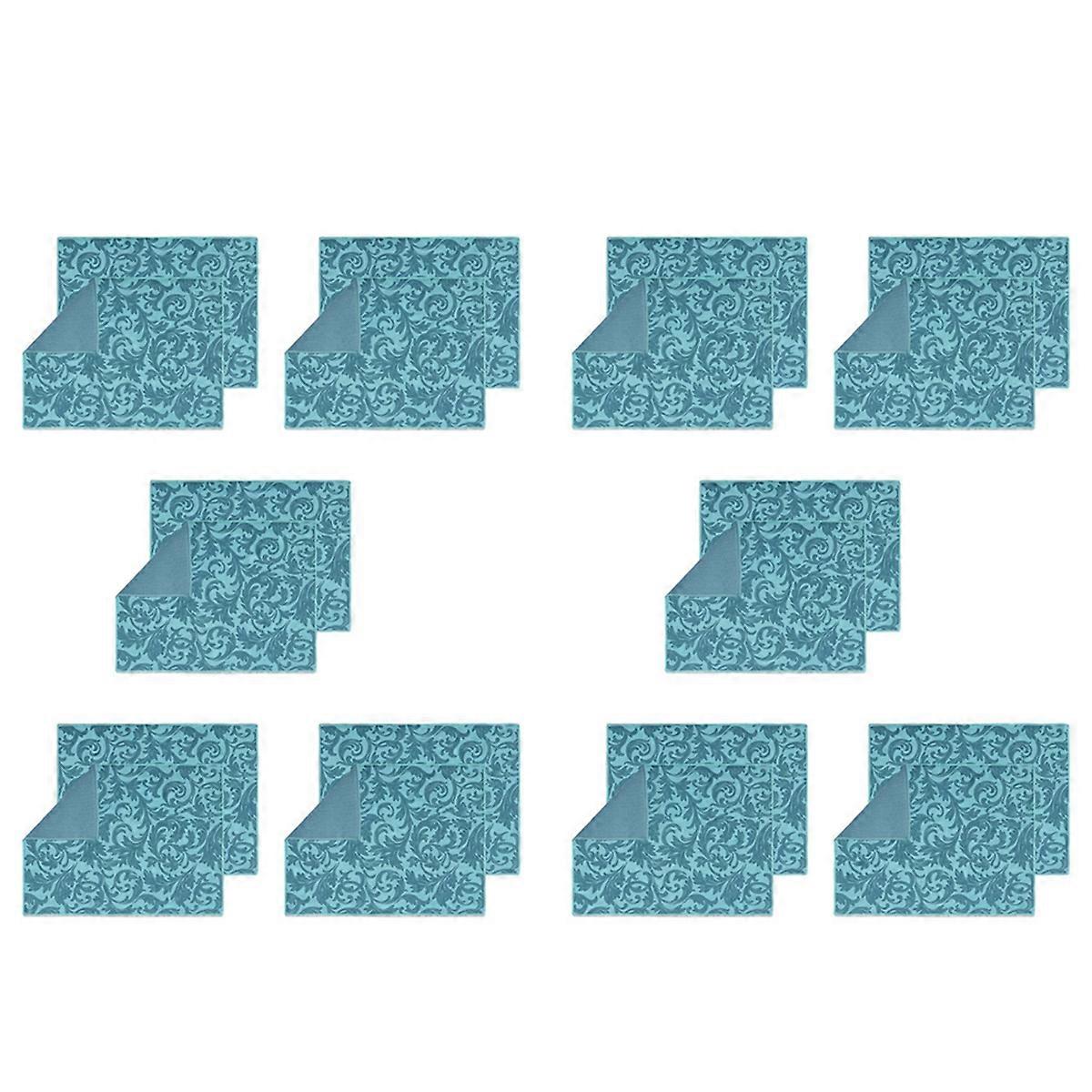 Washable Dish Drying Mats for Kitchen Counter Large (Blue Vine)