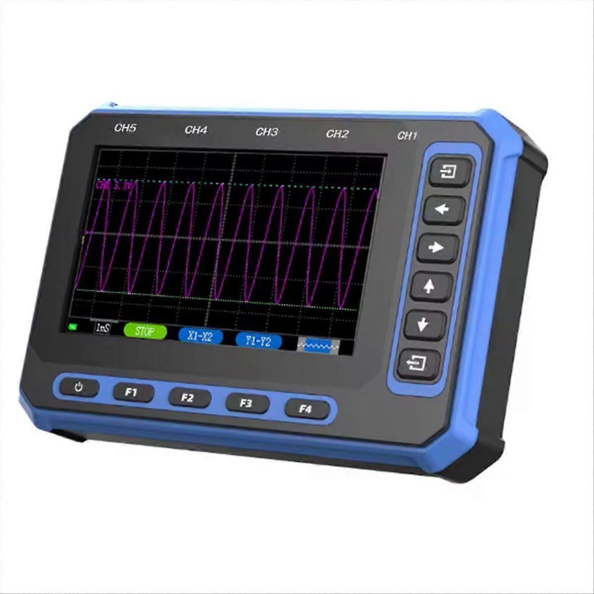 Digital Oscilloscope 5-Channel 1MHz Bandwidth Mini Tablet Oscilloscope 4.3-Inch Large Scrren USB O