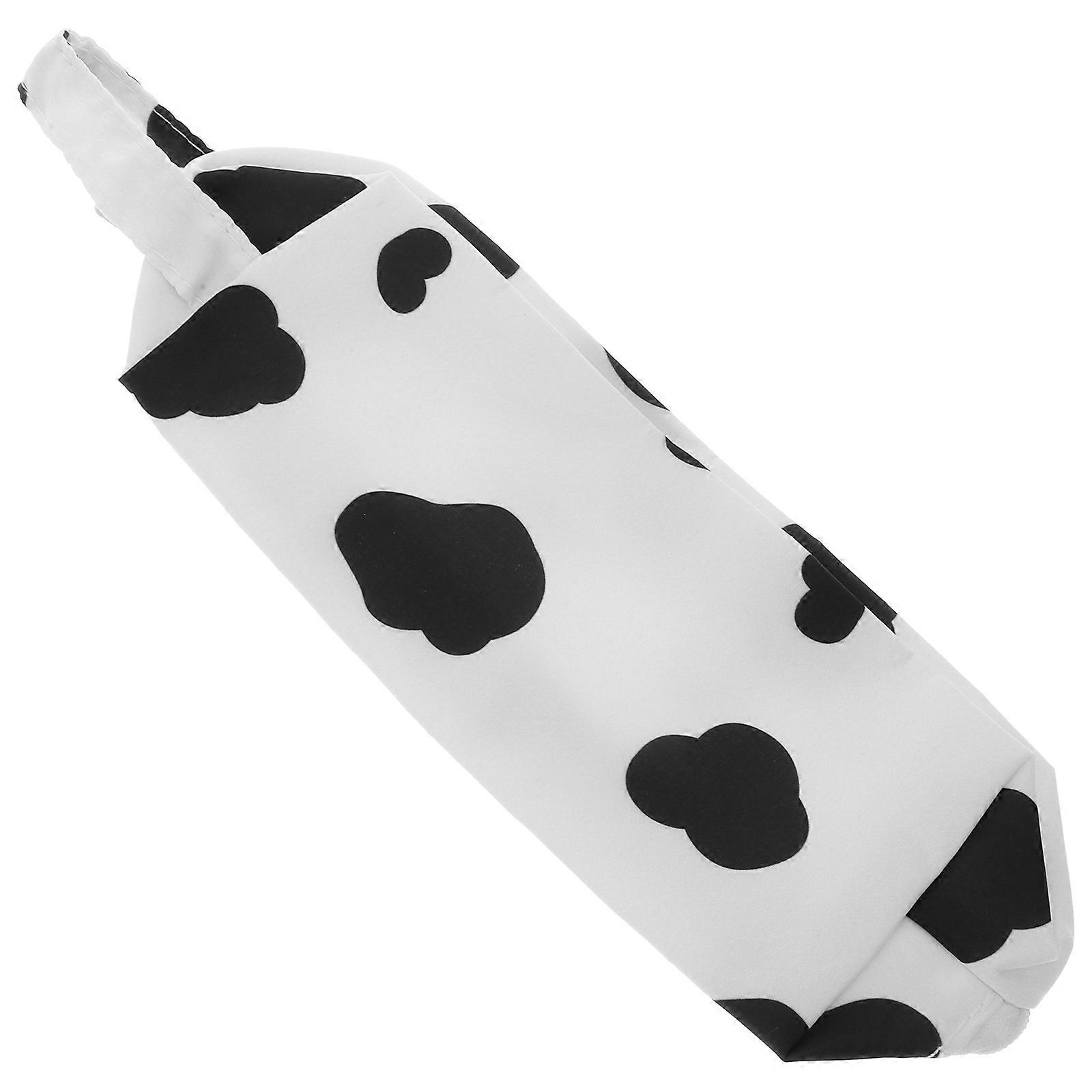 Nylon Cow Pencil Case for Storage Use Large Capacity Pencil Pouch Bright