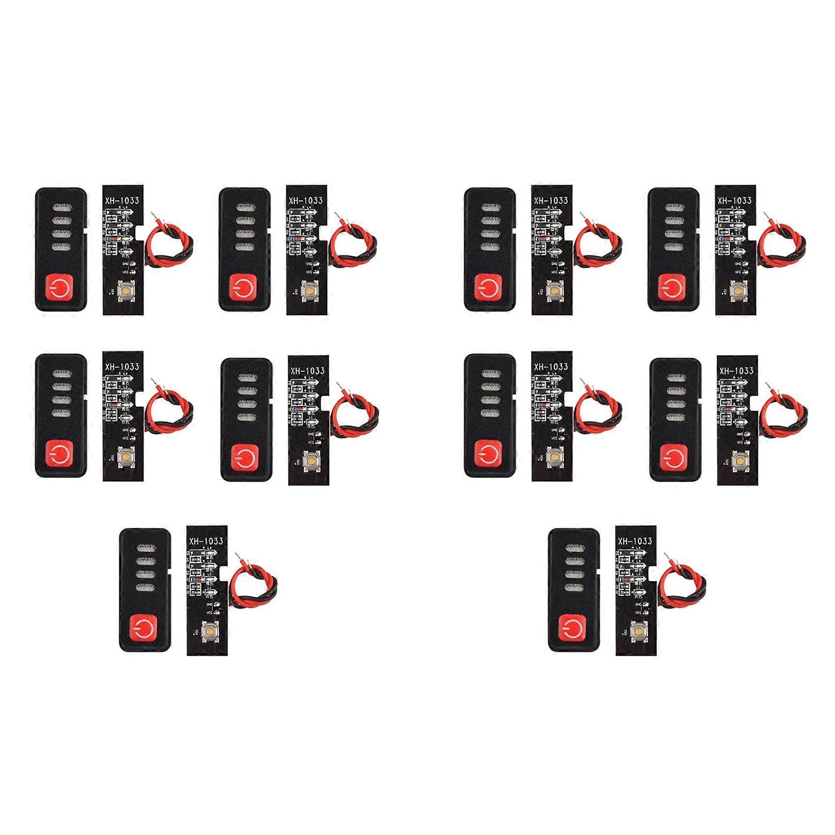 10 Set Electric Drill Battery Indicator LED Display for Makita 18V/101V Lithium Batteries 18650 Capacity Visual Tool