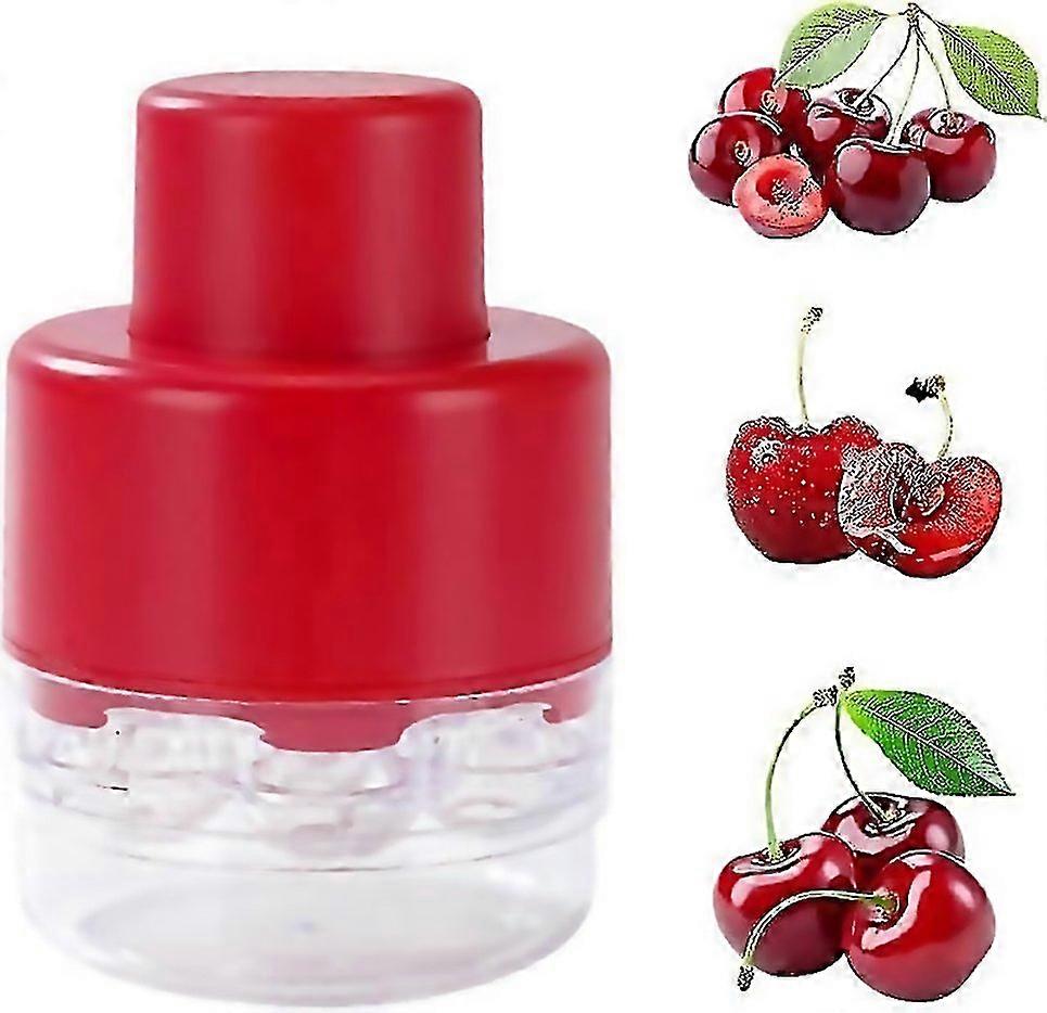 For Portable Cherry Core Pit Removersevenhole Press Cherry Pitter Kitchen Gadget