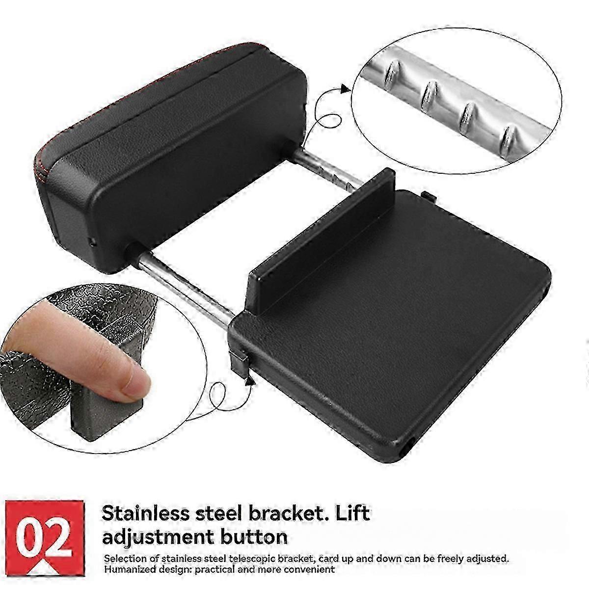 Armrest Support Elbow Rest Pad Armrest Extender with Console Storage Organizer Adjustable Height Arm 26s