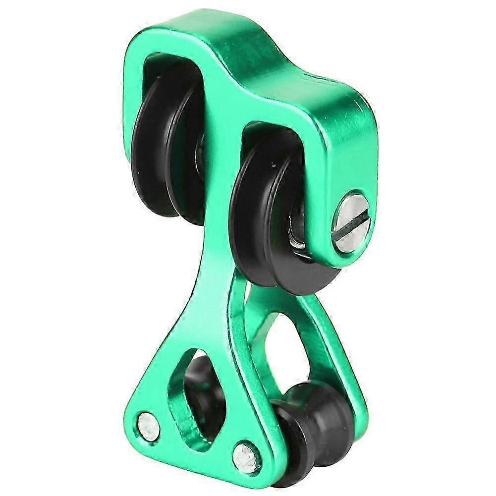 Aluminium Alloy Archery Compound Bow Cable Slide String Splitter Roller Glide Green