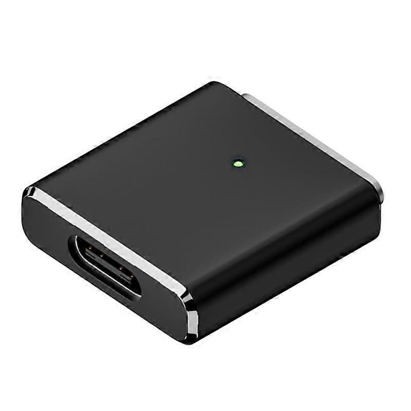 Replaceable for Magsafe3 Adapter Type-C Female to 5pin High Power Output 100w Adapter with Led for /Pro Black