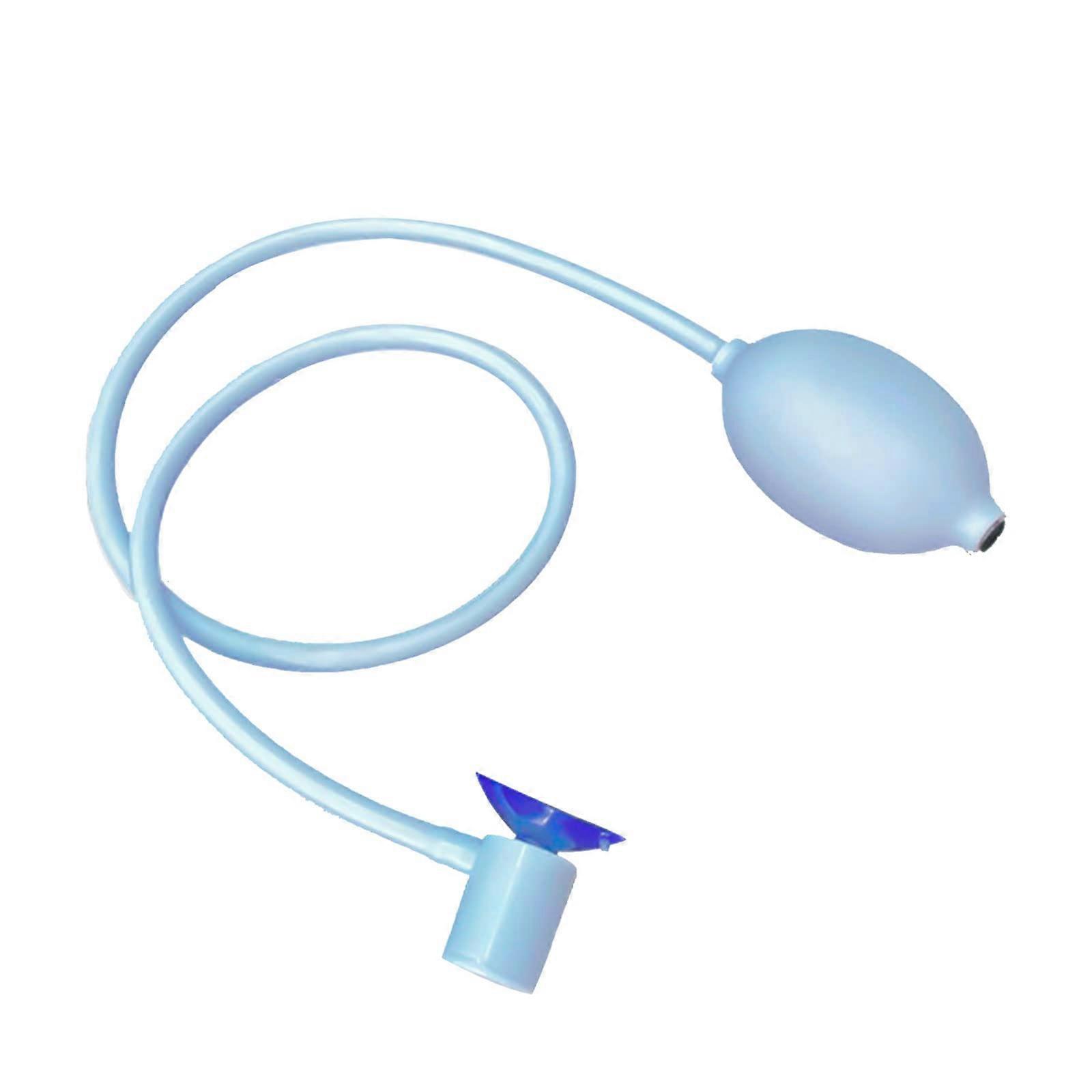 Collapsible Water Heater With Suction Cup and Sprayer Bidet For Perineal Bathtub Blue