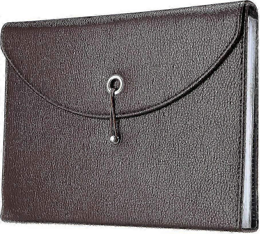 Pu Leather A4 Expanding Folder File Organisersn 13 Pocket Document Wallet Portfolio Business Folder New 25-26s