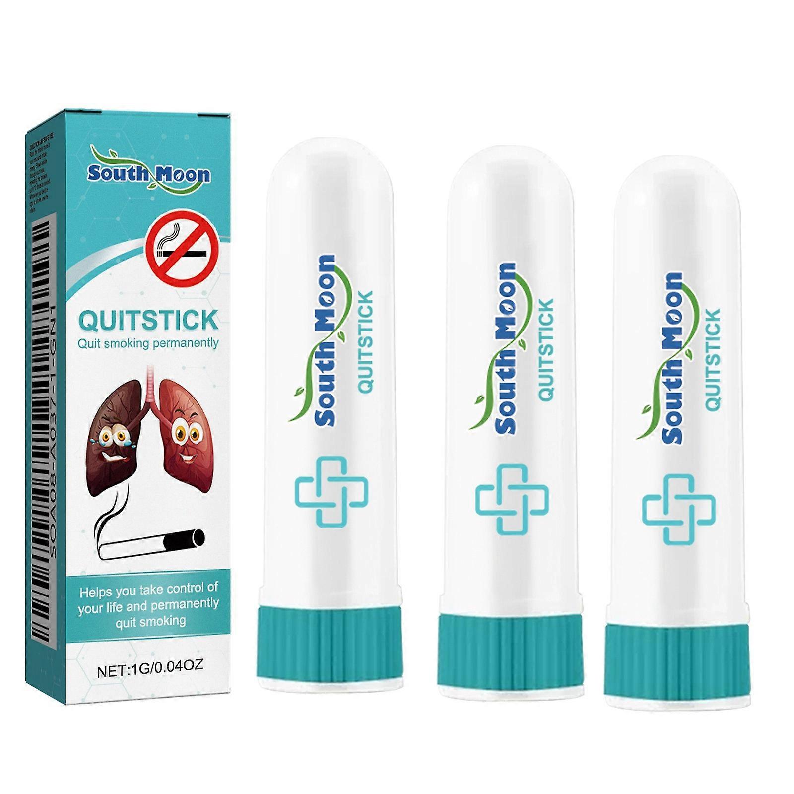 3x Breathe Free Quit Stick, Aromatherapy Quit Smoking Inhaler Stick Easy To Use