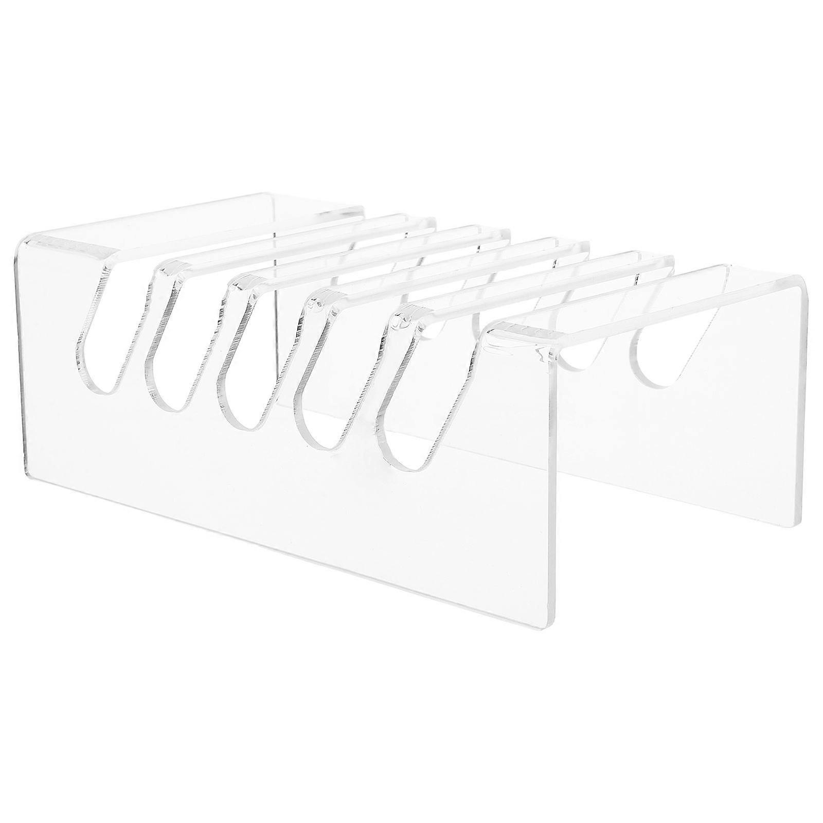 Acrylic Cell Phone Holder For Desk Transparent Display Stand For Office And Meeting Room Desktop Organizer Box Mobile Phone