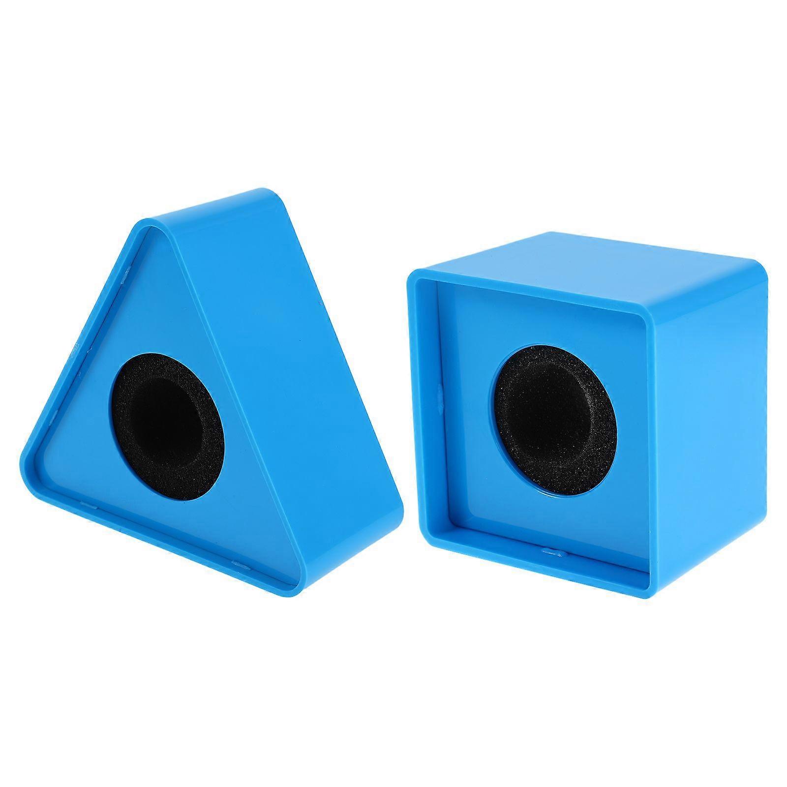 2PCS Microphone Flag Station: Portable Mic Logo Flag Cube Triangular for Interview and Conference Desktop Mic Stand for News Reporters