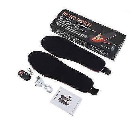 Generic Shuoxi Heated Insoles with USB Rechargeable Heated Thermal Sole Wireless Foot Warmer with Remote Control Electric Various Size