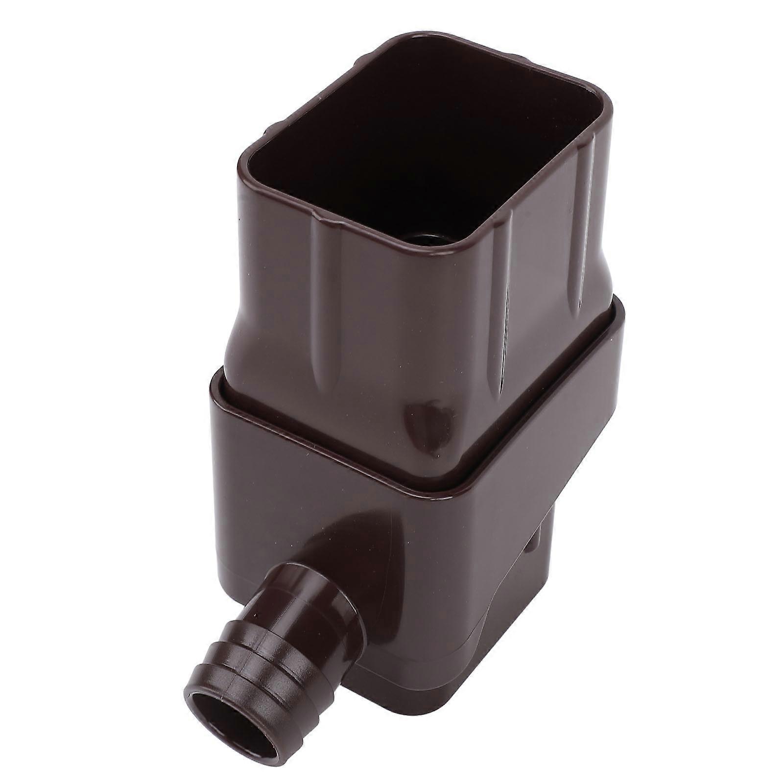 Rainwater Collection System Easy Installation Efficient Rain Barrel Diverter Kit for Downspout Brown 