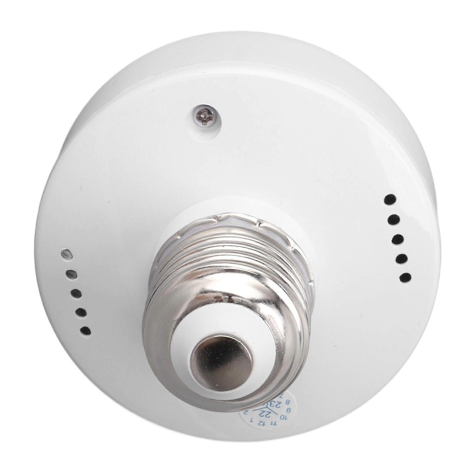 Smart Wifi E27 E26 Light Socket Wireless Voice Control Lamp Bulb Holder Compatible for Google Home 85‑265V 