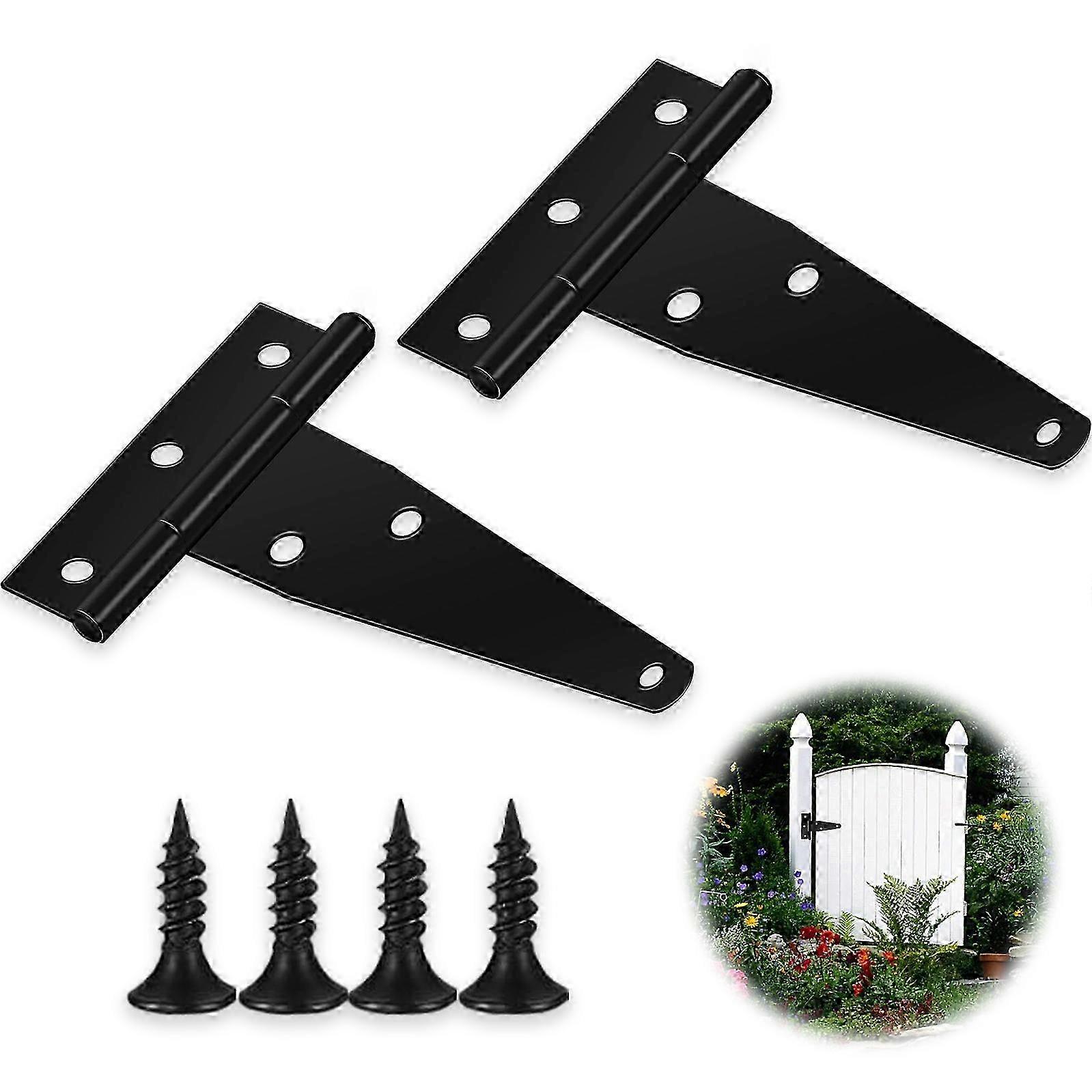Low maintenance gate hinges for easy installation and privacy