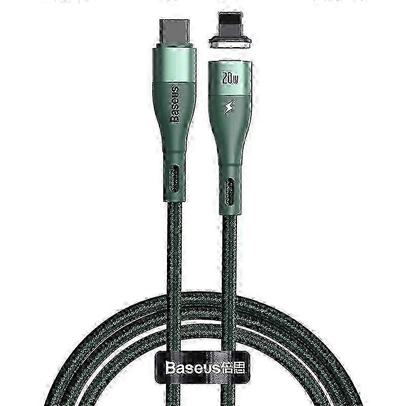 Baseus 20W Zinc Magnetic USB-C to Lightning PD Cable Power Delivery Fast Charging Data Sync Cord Line Nylon Braided