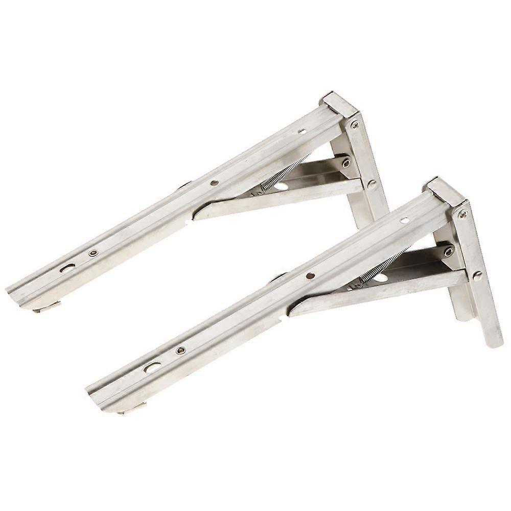 Pieces 10 Inch Folding Movable Triangle Shelf Support Spring Bracket