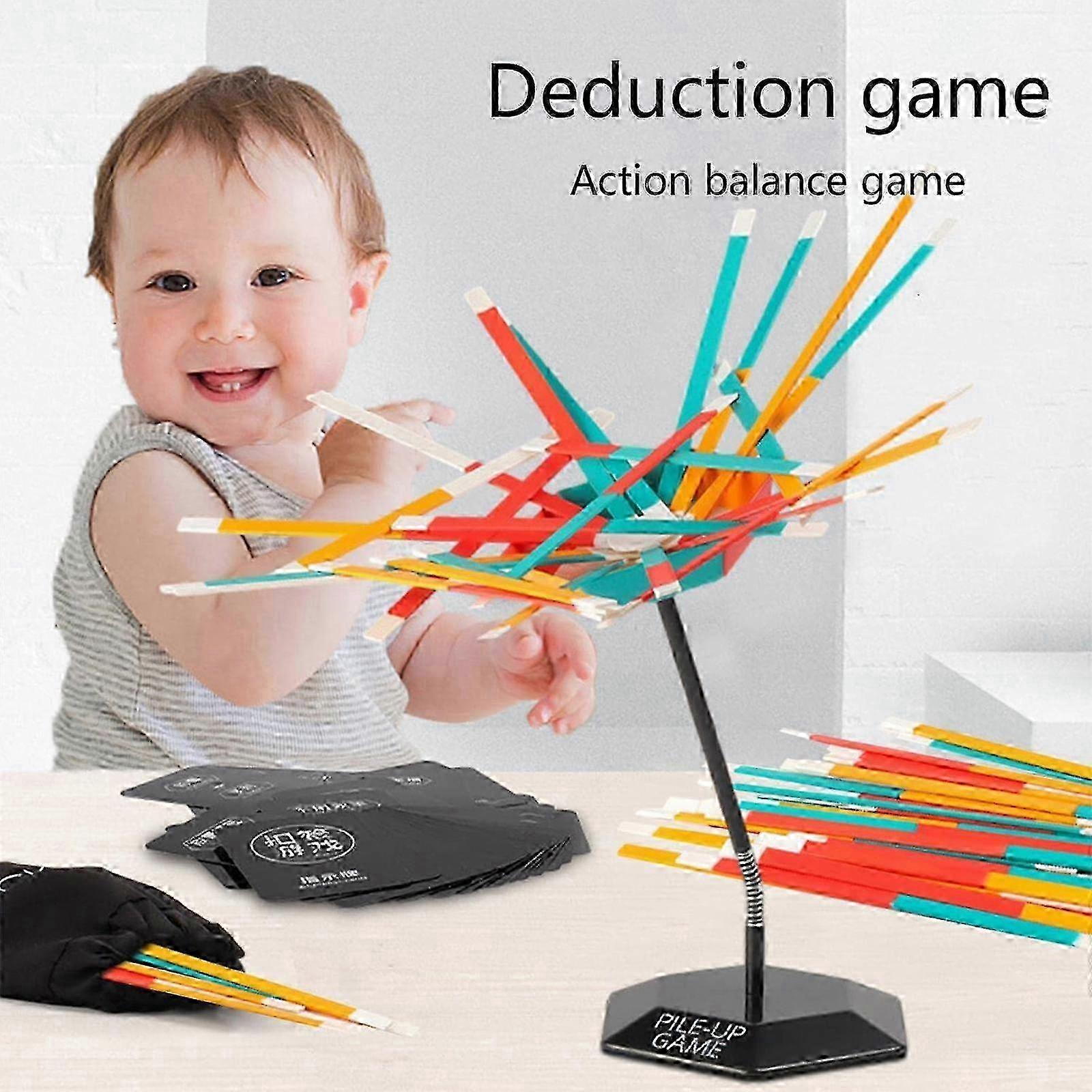 Stacking Gravity Balance Game, Fun Balance Stacking Building Blocks Board Game for Kids & Adult Family Party Strategy Thinking Game