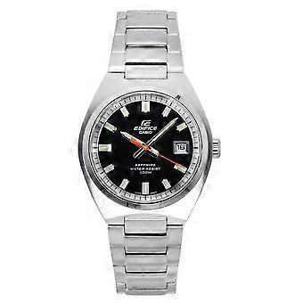 Casio Edifice Analog Edelstahl Schwarzes Zifferblatt Quarz EFB-109D-1AV 100M Herrenuhr