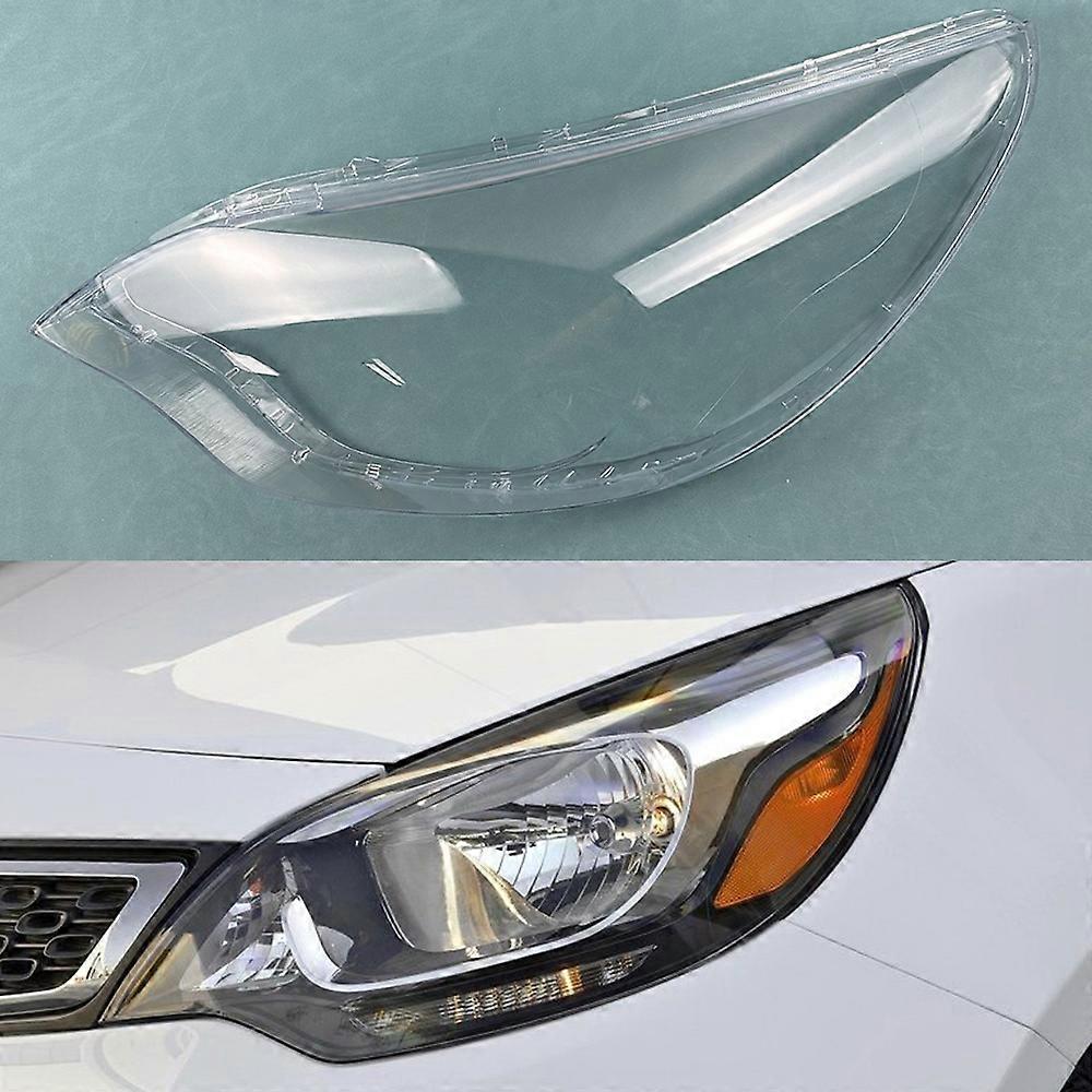 For Kia Rio Sedan 2012 Headlamp Transparent Cover Lamp Shade Headlight Shell Lens Plexiglass Replace Original Lampshade