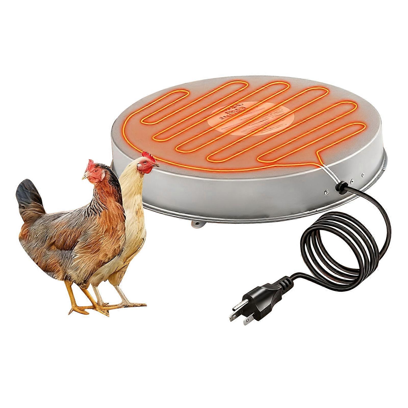 Efficient Metal Poultry Waterer Heater Automatic Temperature Adjustment For Cold Weather Use Multicolor