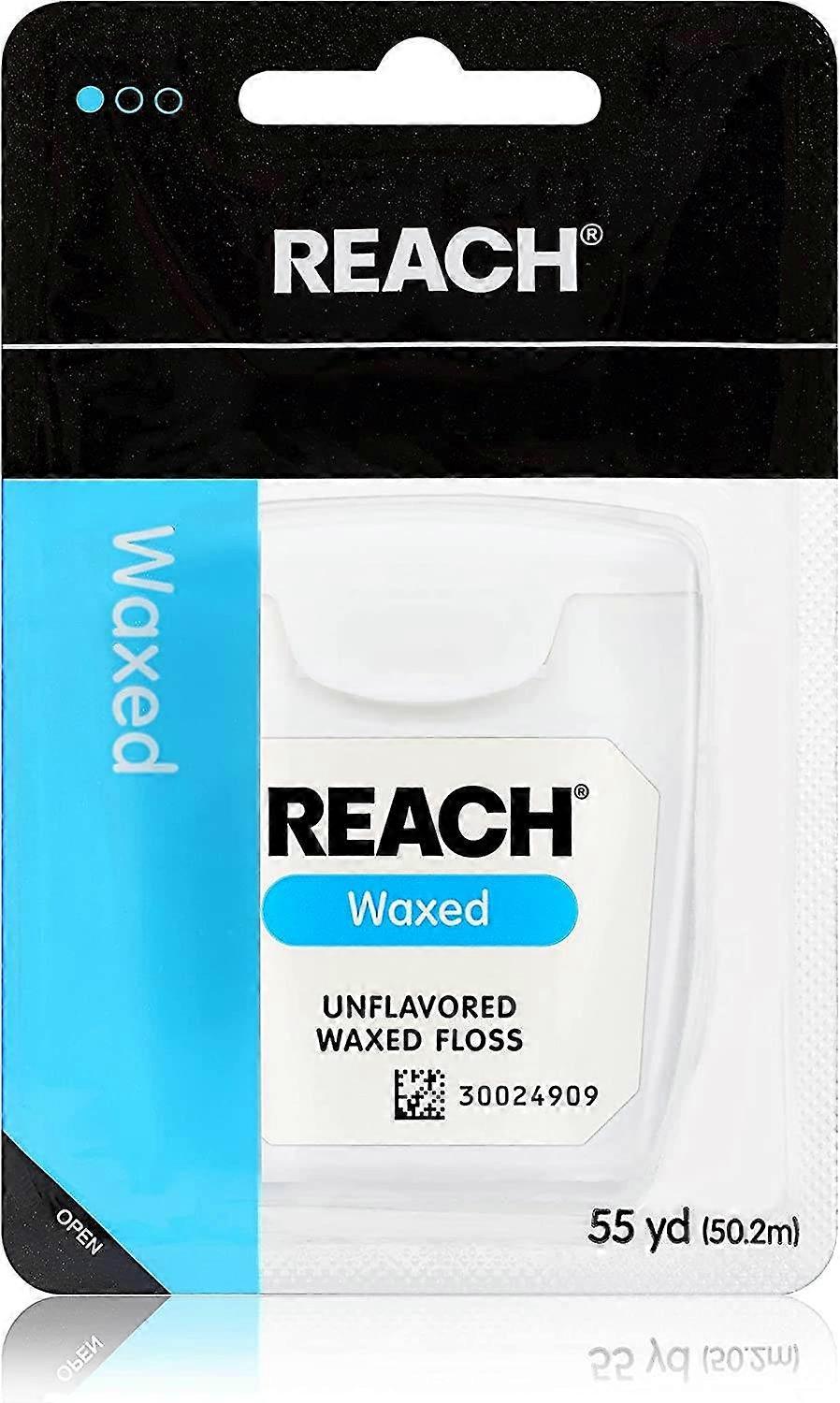Reach Dental Waxed Floss, Unflavored, 55 Yards