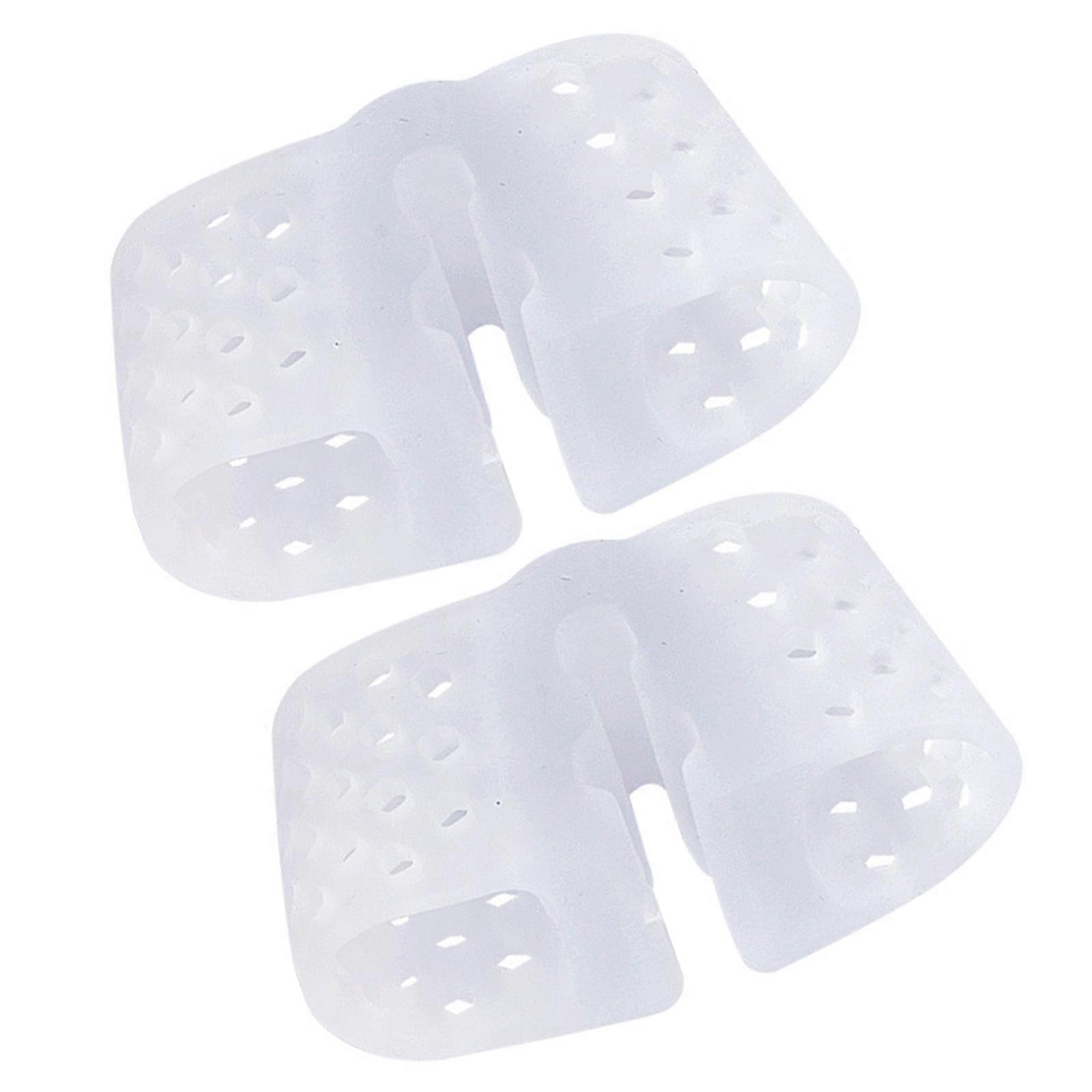 Gel Toe Separators Toe Spacers for Women Men Toe Pains Relief,Toe Alignment Bunions Corrector 2 Rings Toe Straightener  Transparent color os