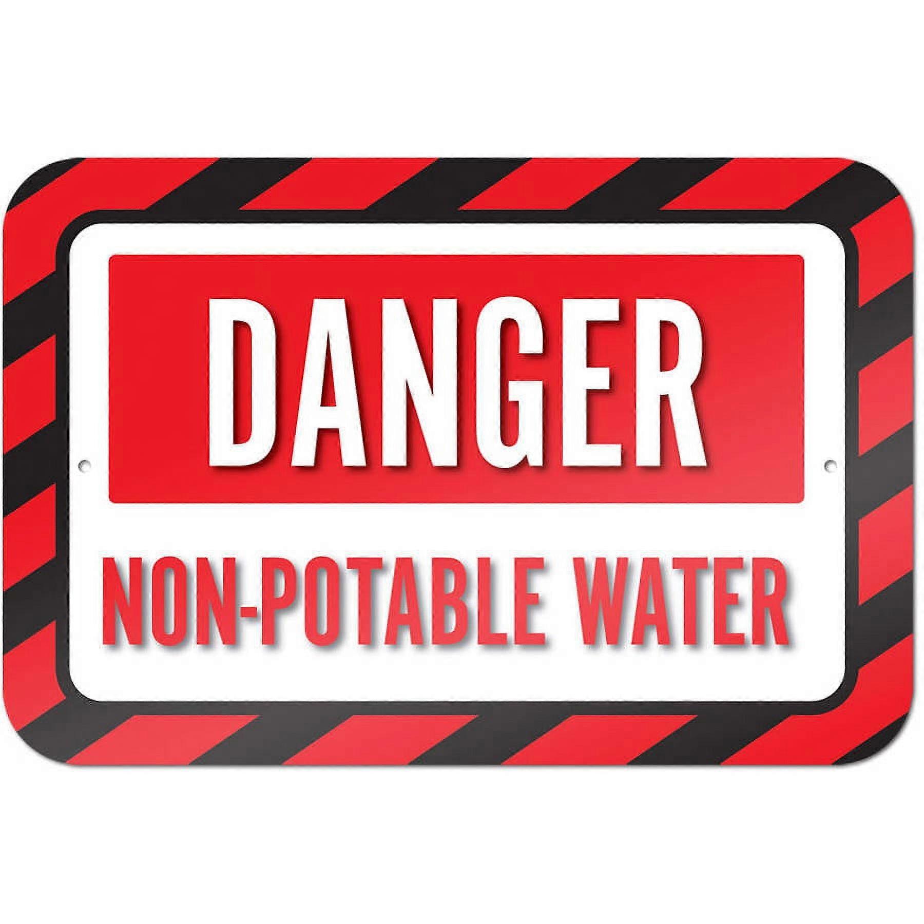 Señal de peligro de agua no potable