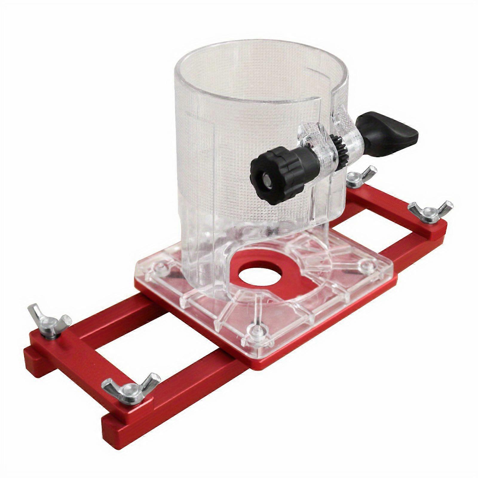 2 in 1 Woodworking Slot Locators Invisible Fastener Punch Holder for Wardrobe Cabinet Board Router Trimmer Hand Tool Multicolor