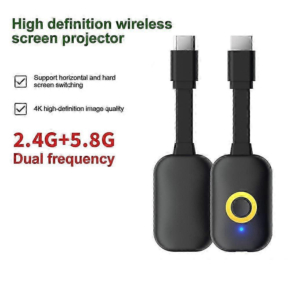 2.4G/5G Wireless WiFi Display TV Dongle Receiver HDMI Adapter 4K Display Dongle Mirascreen TV Stick for TV Projector