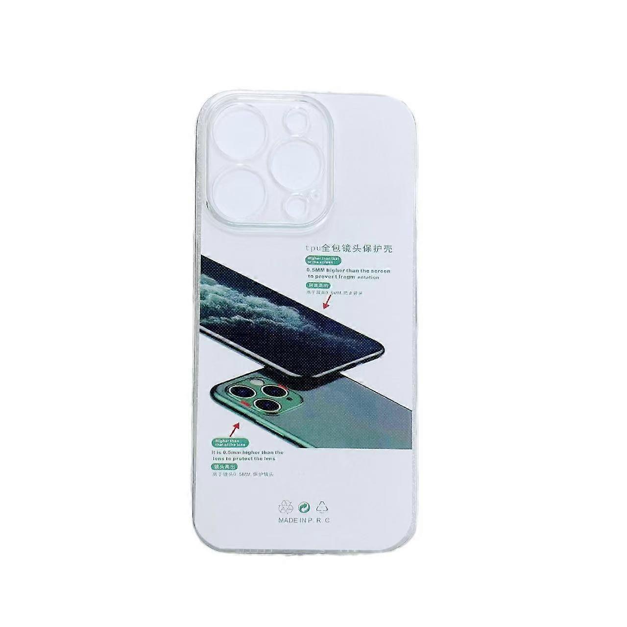 TPU transparent iPhone case, available in multiple models - Shockproof Soft Shell with Raised Camera & Screen Protection