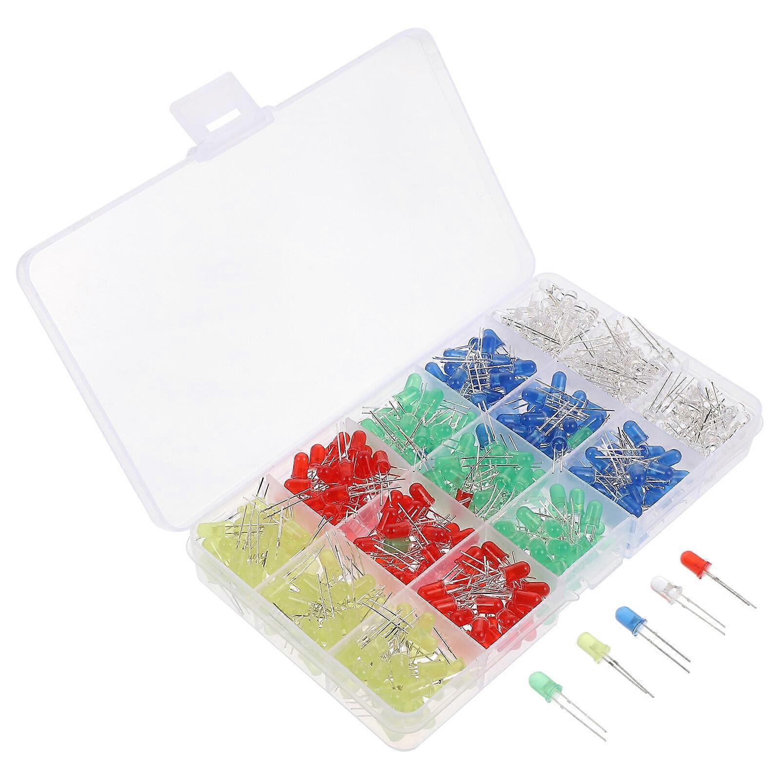 500 Pcs LED Diodes Electronics Accessories Light Emitting Polarity