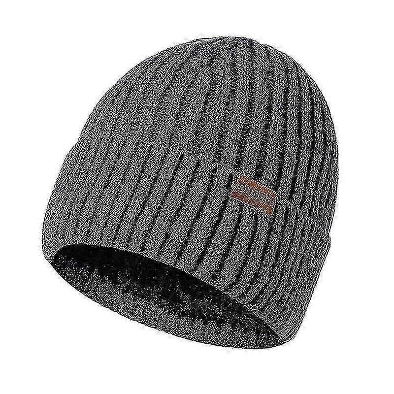 Hatt Stickad Herr Varm (ljusgrå) bd