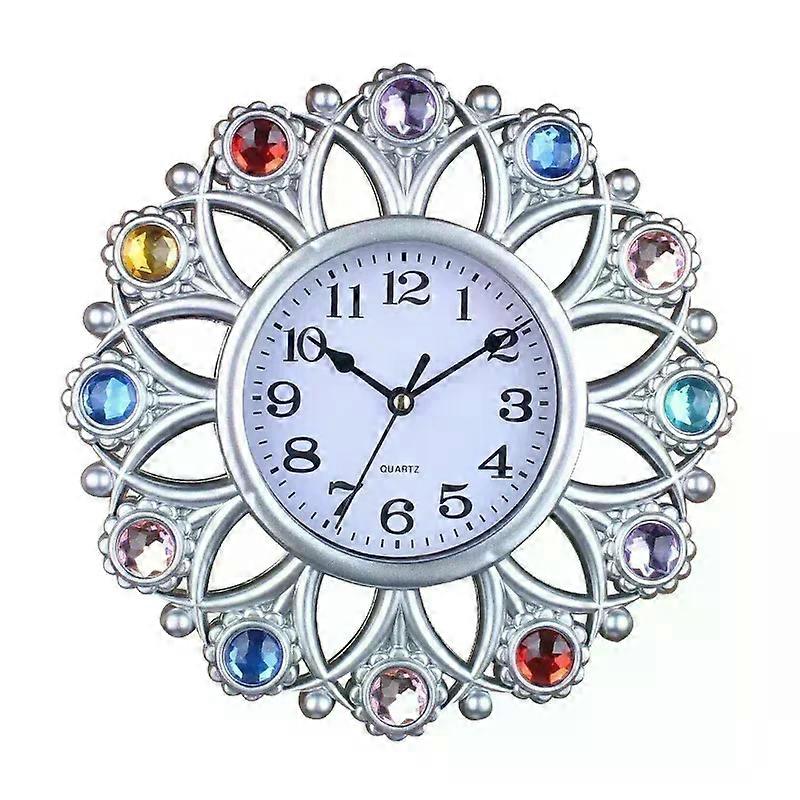 10inch European Style Light Luxury Retro Mute Does Not Tick Wall Clock As Precise Font Clear Mute Quartz Clock Decorative Clock