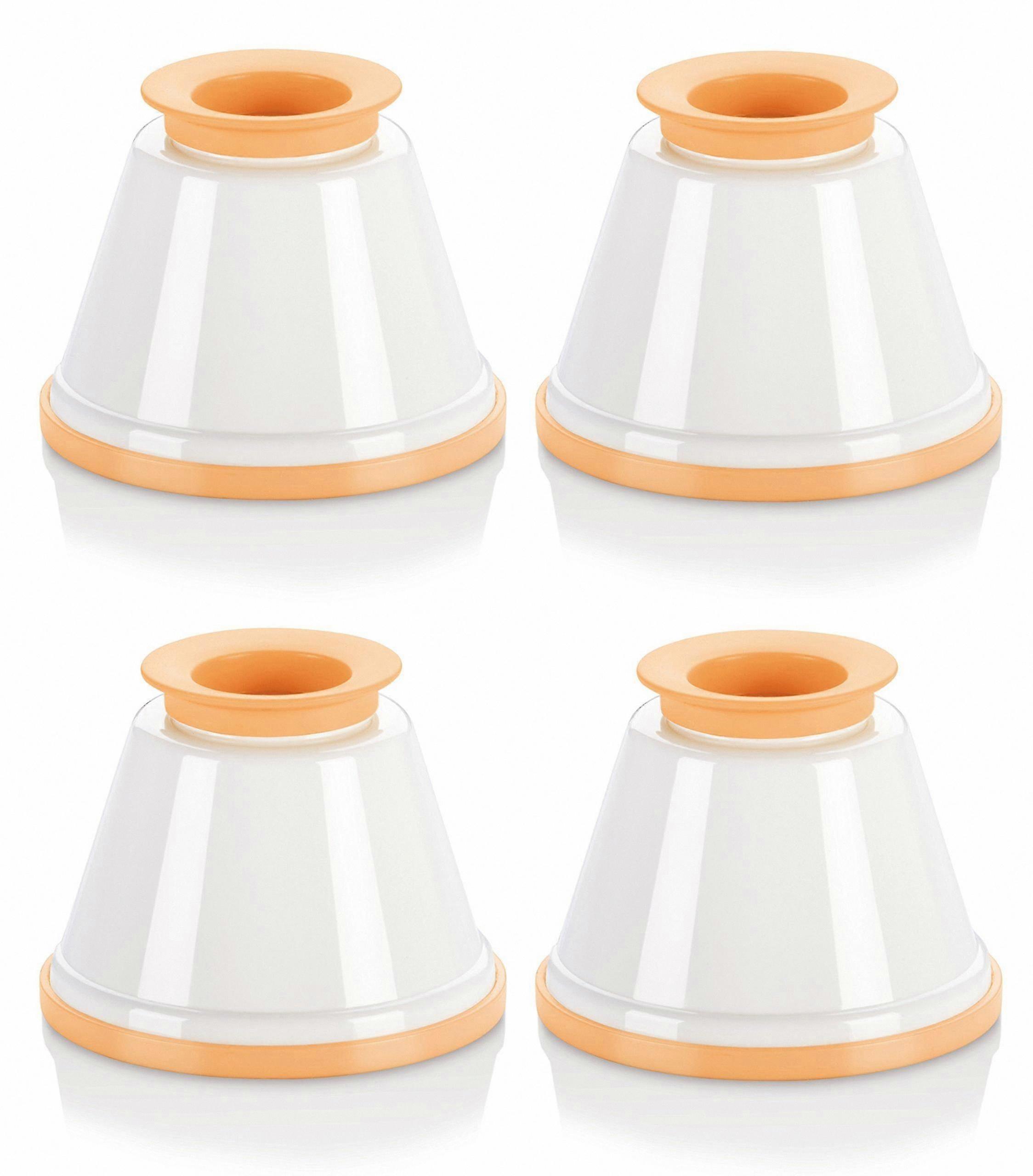 قوالب حلوى سيليكون مع أغطية ، 4 عبوات لبانا كوتا والمزيد