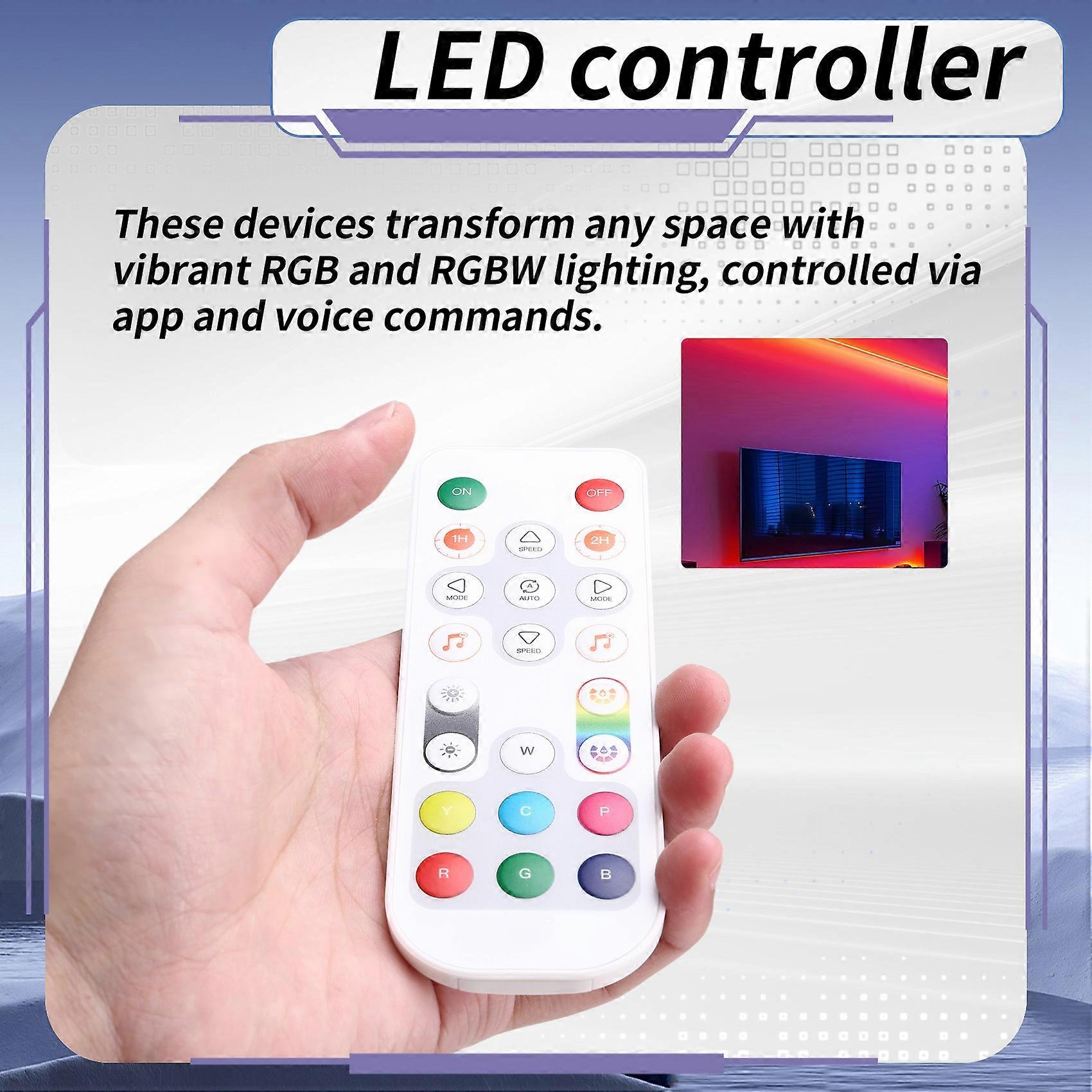 Smart LED Controller RGB RGBW IoT, Compatible for Alexa Home, WiFi Bluetooth Remote, SP543E SP548E SP549E, 5V-24V