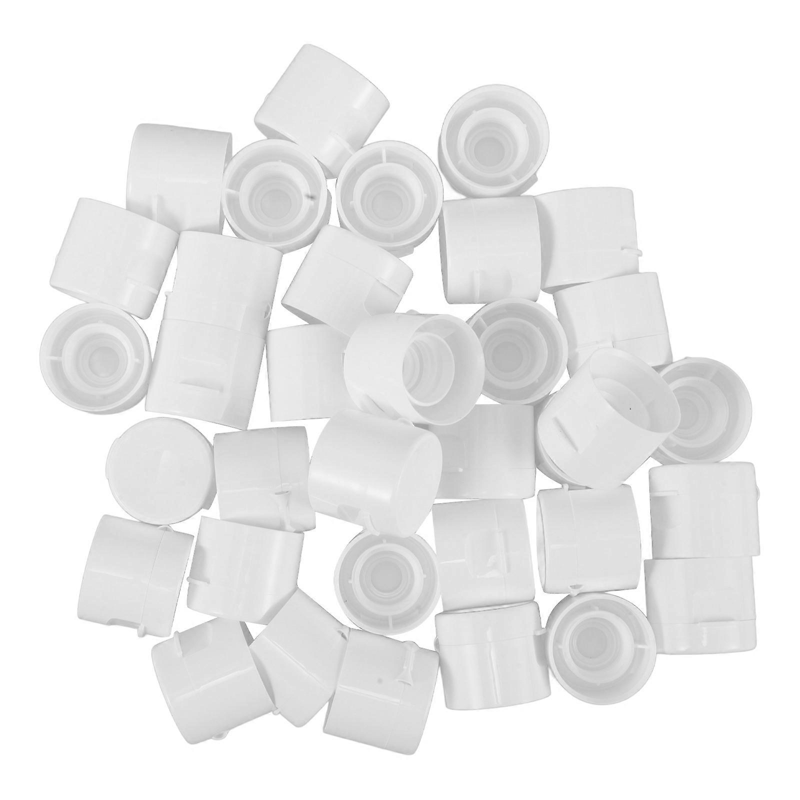 50pcs White Toothpaste Covers for Baby Use Durable PP Toothpaste Caps Reduces Messes and Keeps Bathroom Clean