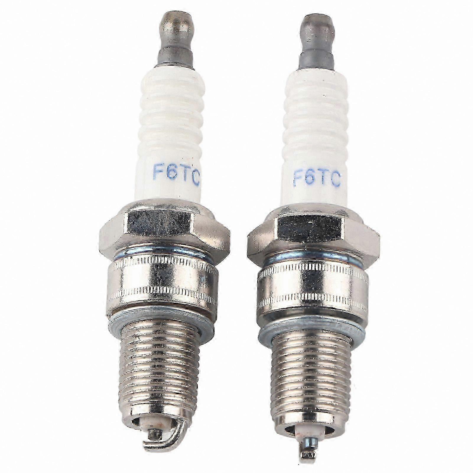 2-Pack F6RTC Spark Plugs for Lawn Mower Engines Compatible with MTD Models 95110292 75110292 131039
