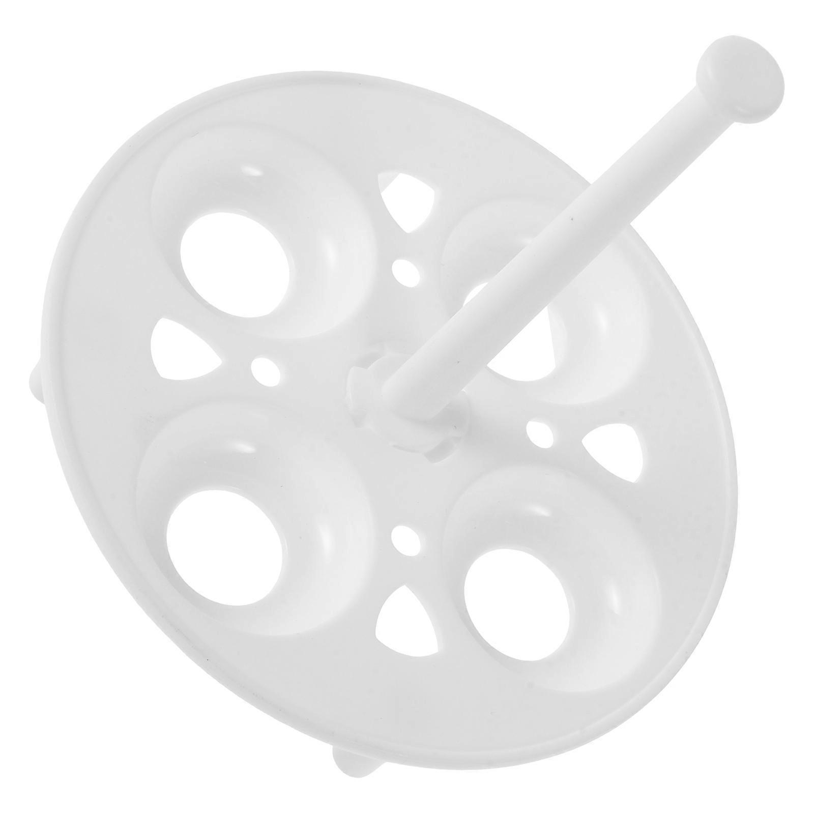 Hvitt eggdampstativ for koking med 2 stk. eggholder for matlaging