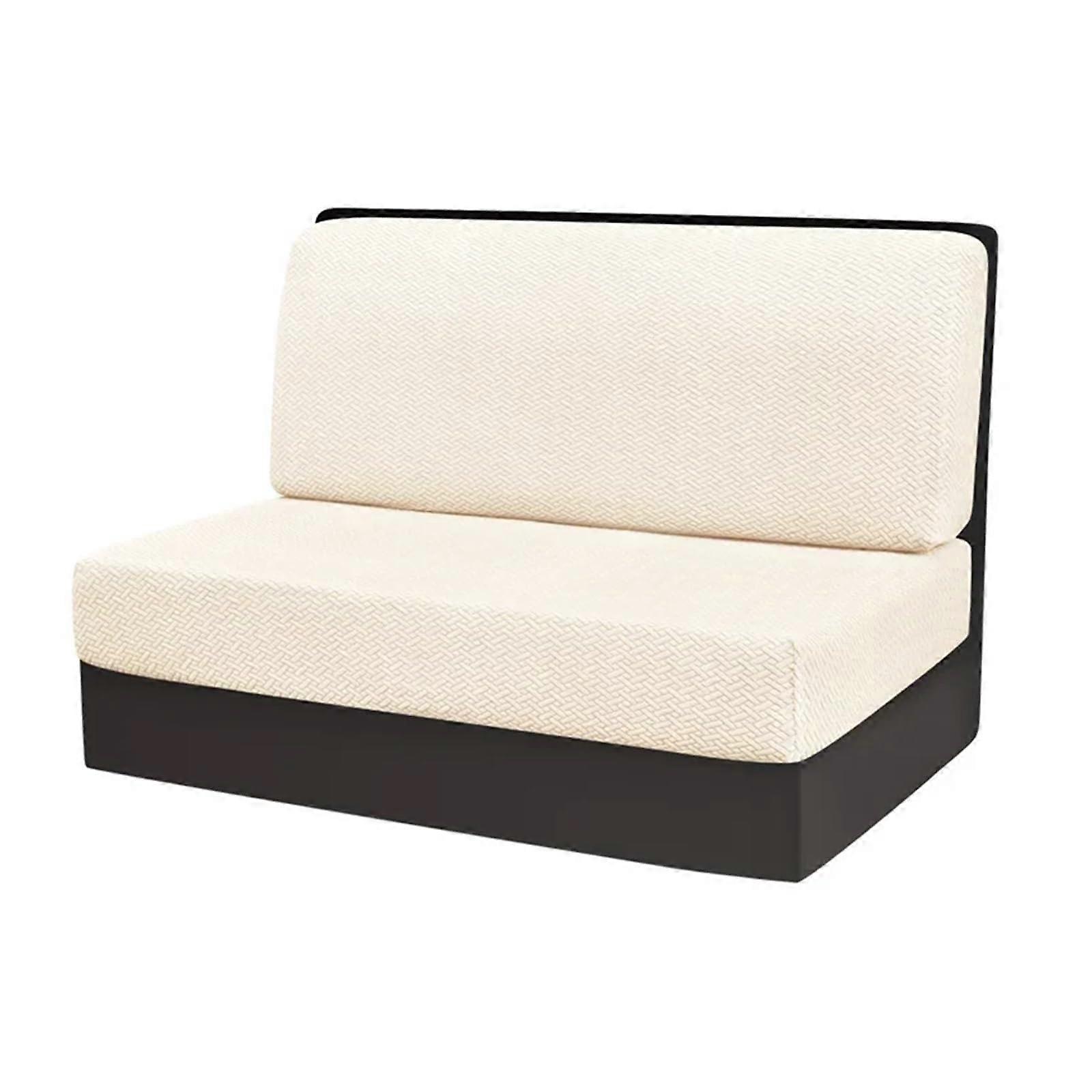 2 Pack RV Dinette Cushion Covers, Stretch Bench and Backrest Slipcovers for Camper Sofa Decor (A1)