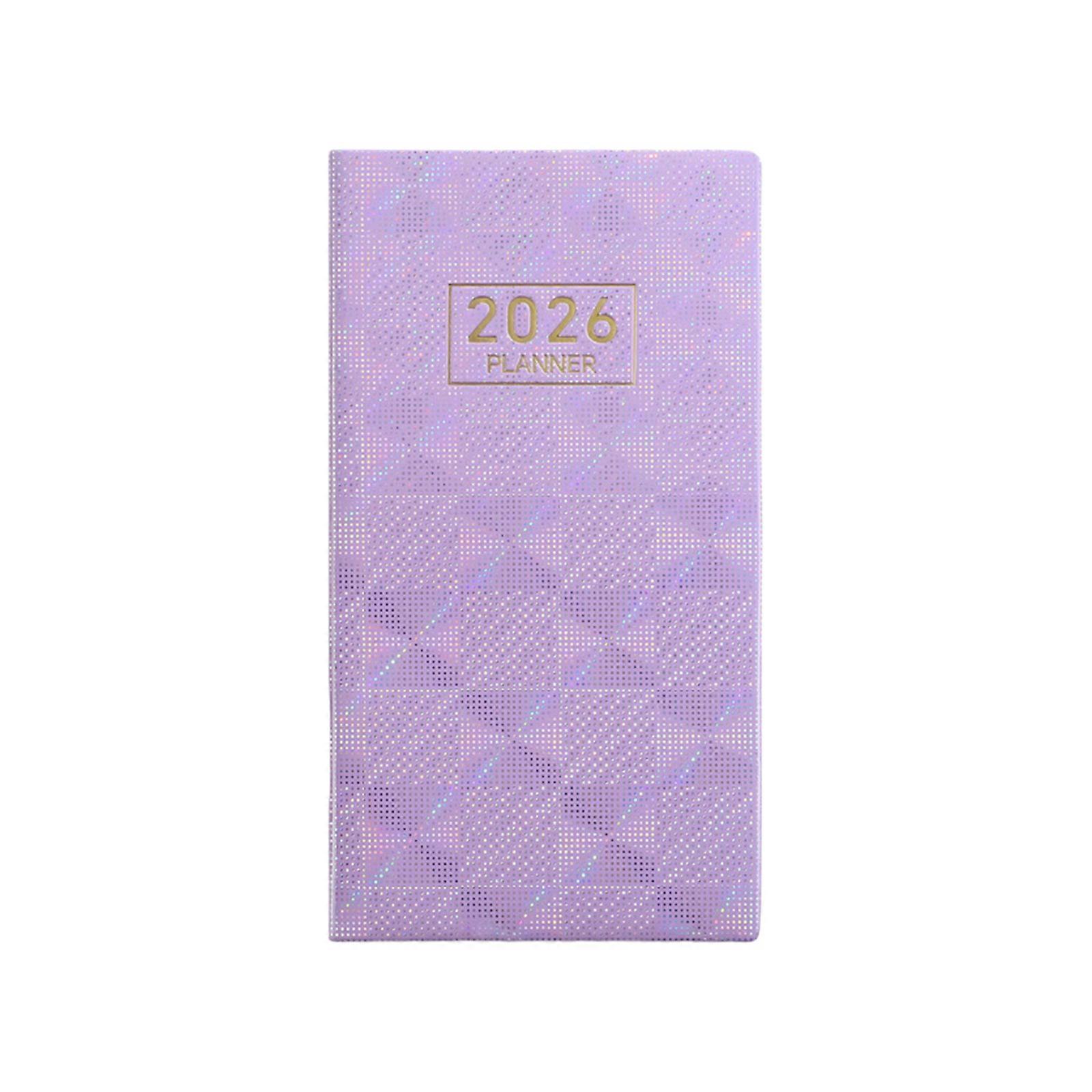 2026 A6 Notebook Small Pocket Notebook Notepad Colorful Memo Notebook Note Pad Lined Pages Notebooks for School Office  Purple