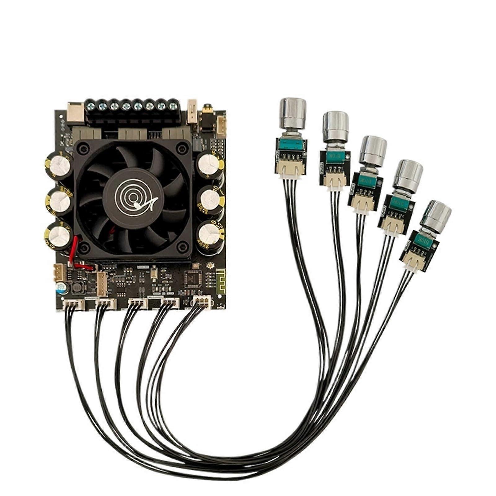 2.1 Channel Audio Amplifier Board with Heavy Bass, 160W+160W+220W ADAU1701 TDA7498E Module