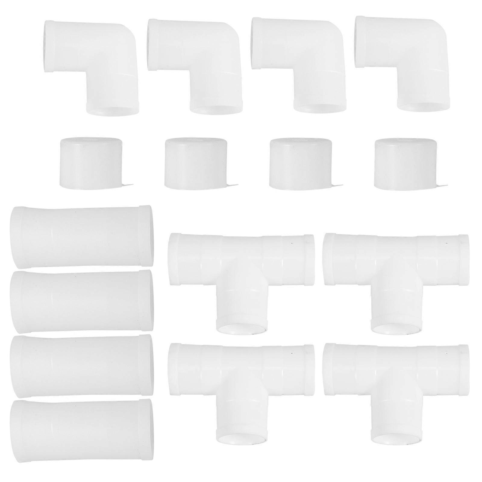 Drinking Waterer Hose Connector Set for Poultry 40Pcs Plastic Hose Fittings