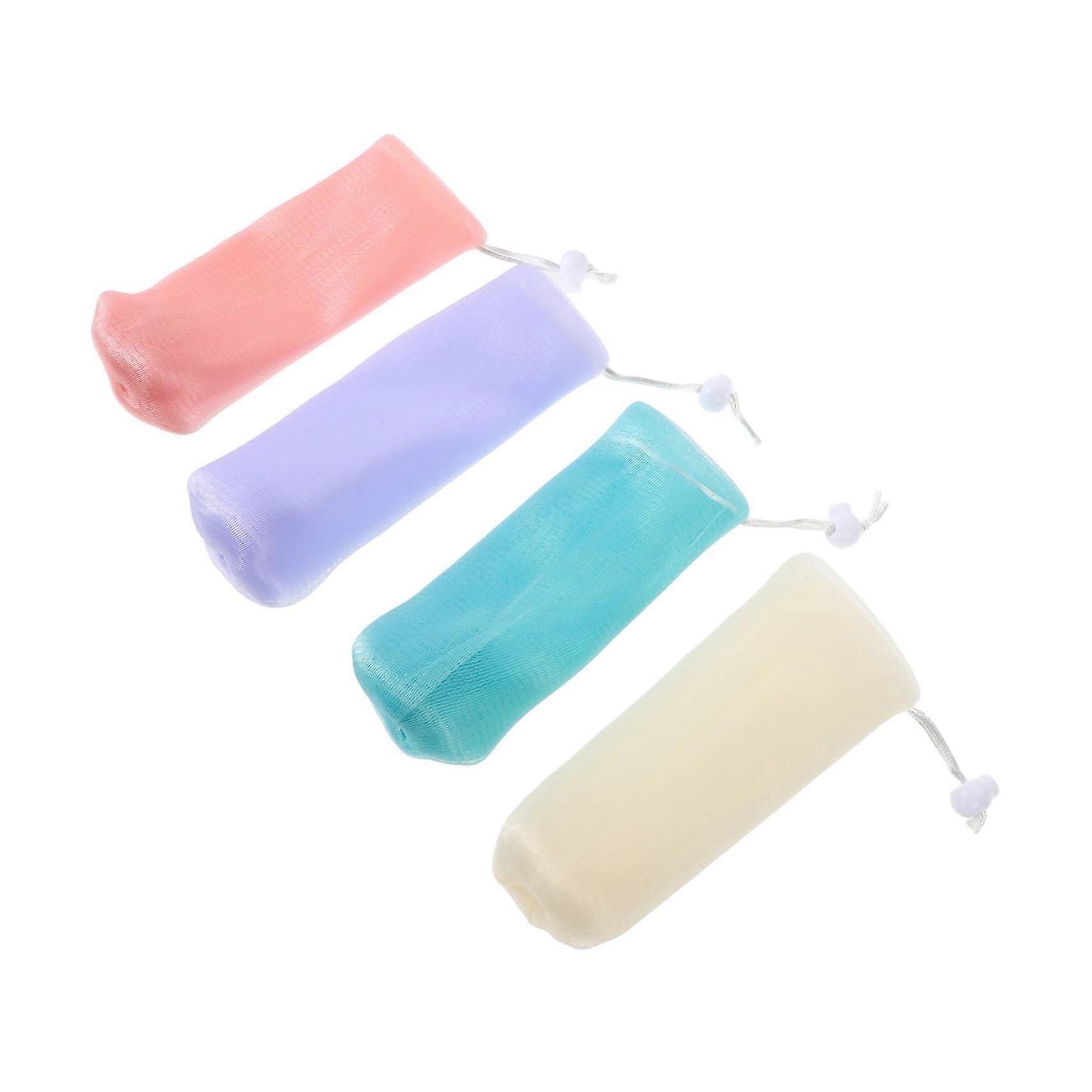 8pcs Thickened Foaming Soap Mesh Bag with Hanging Design for Rich Foam and Gentle Exfoliation