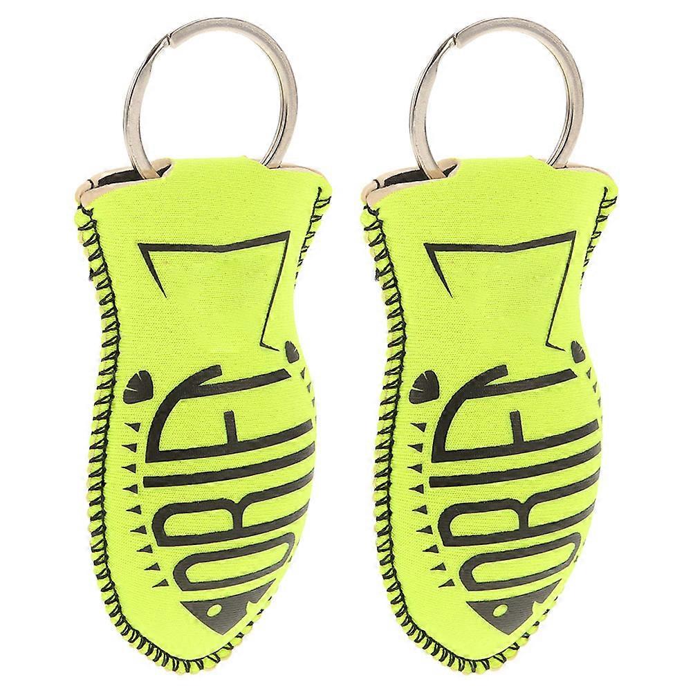Floating Key Chain 2Pcs Diving Key Holder Durable Neoprene Multicolor