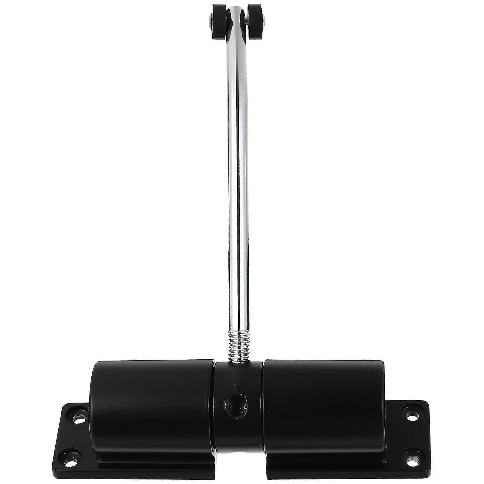 Automatic Door Closer Set for Screen Doors Heavy Duty Black Stainless Steel Adjustable Force