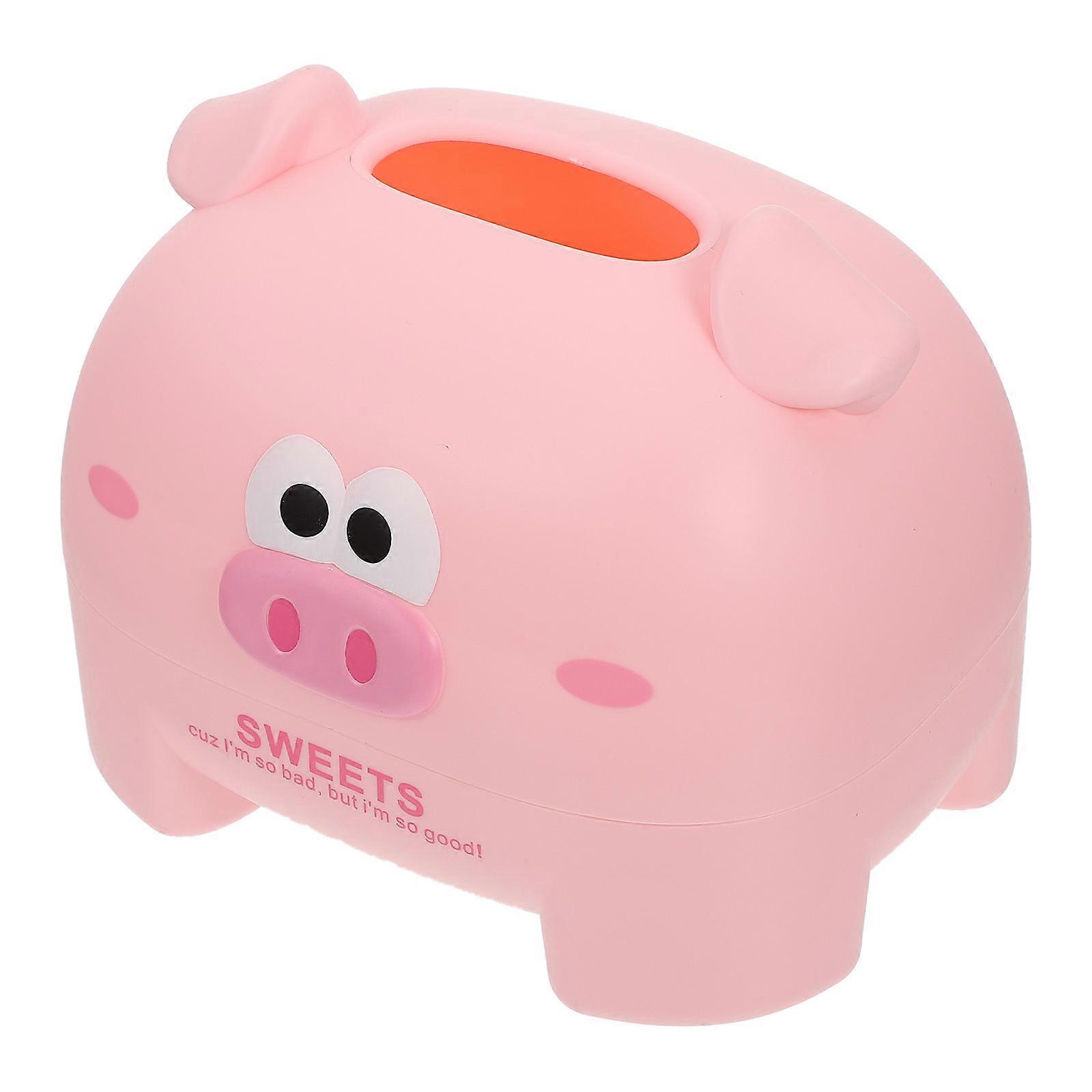Indoor Use Pig Shaped Tissue Box for Convenient Tissue Storage 2Pcs