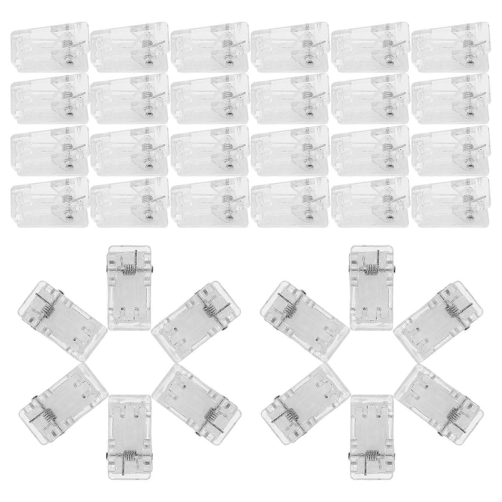 Plastic Transparent Spring Clips for Wall Hanging with 150Pcs Plastic Clips