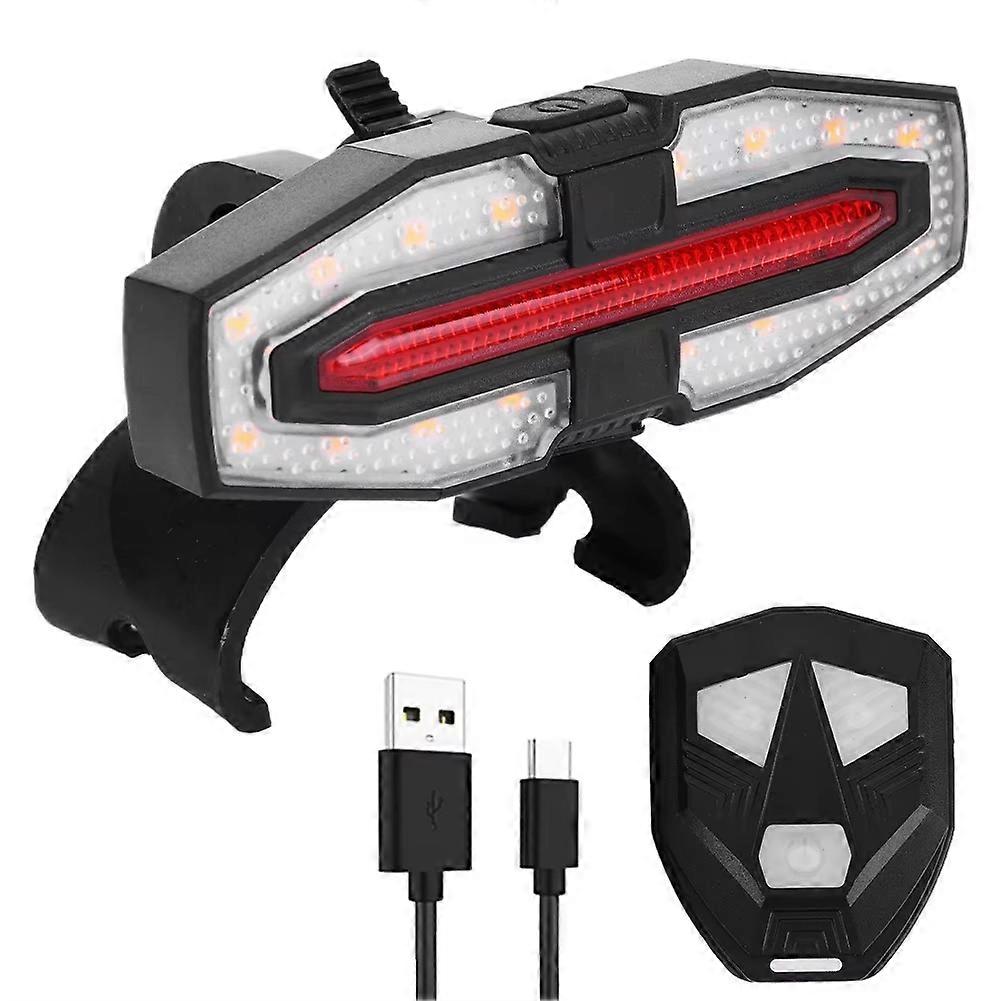 Electric Scooter Turning Signal Tail Light USB Rechargable with Remote Control Signal Light LED