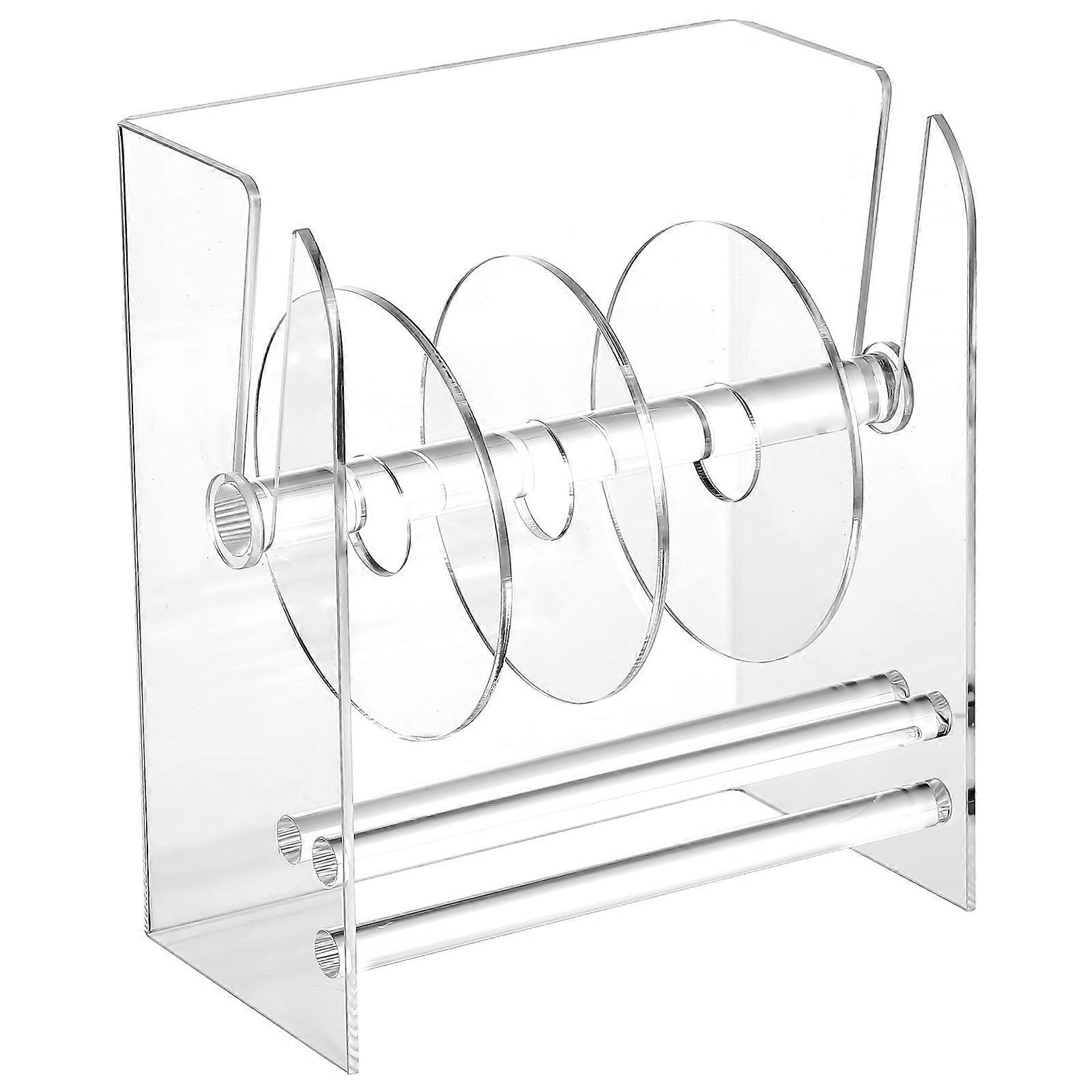 Adjustable Label Dispenser Sticker Dispenser for Office Use Clear Acrylic