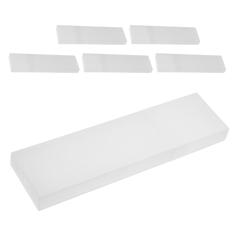 Tongue Cover Storage Case for 6Pcs Durable White Plastic Organizer